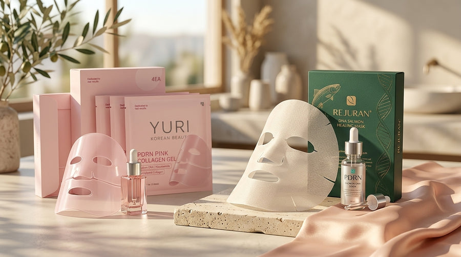 rejuran dna salmon healing mask vs YURI for Advanced Skin Repair