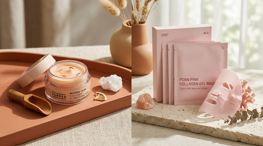 Versed weekend glow overnight brightening mask vs YURI Salmon PDRN Comparing Results